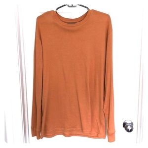 Tangerine Cotton Long Sleeve shirt